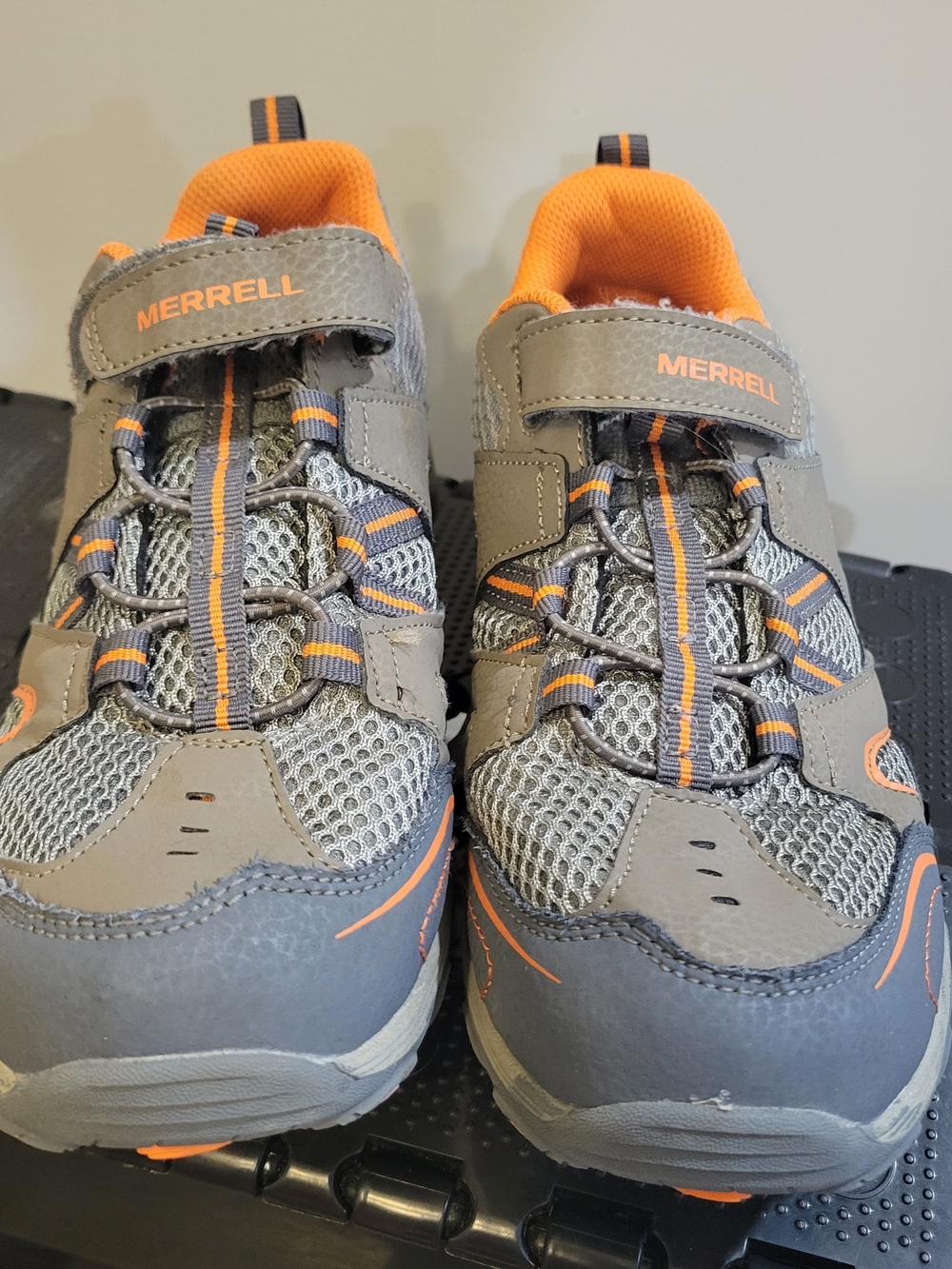 Merrell Kids Grey with Orange Lining Trail Sneakers